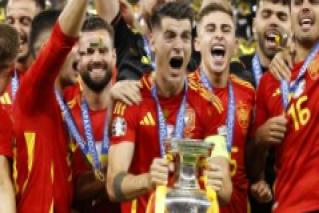 Spain beats England to snare fourth Euros title.